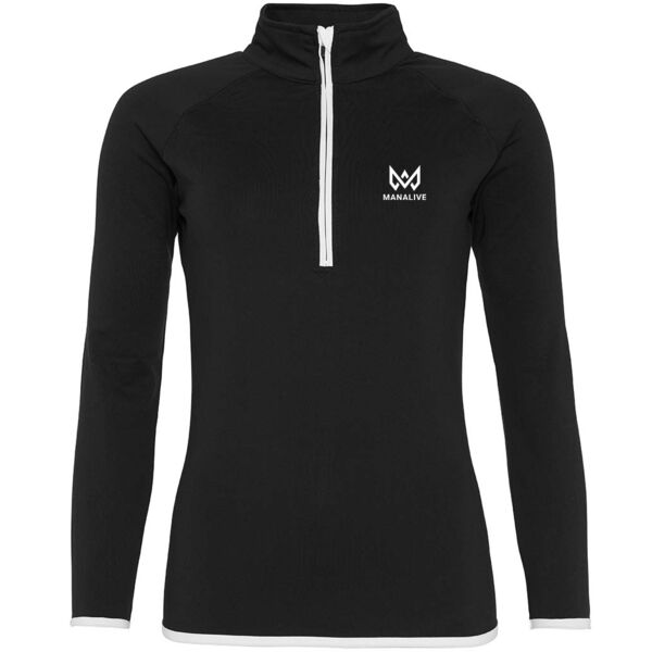 Girlie Half Zip Sweat Top Thumbnail